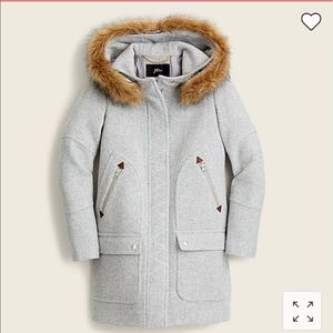 Petite Chateau parka in Italian stadium-cloth wool